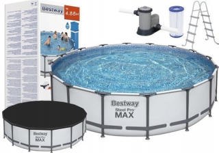 Bazén Bestway s kruhovým rámom 488 x 488 cm
